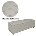 Ver imagem 3 de Calçadeira Recamier Baú Casal 140cm Diana Suede Bege - DS Estofados