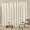 Cortina para Quarto e Sala Renda  3 Metros Rívoli 01 Peça - Palha - 1