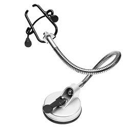 Suporte Secador Cabelo Articulavel Ventosa Azulejo Vidro Espelho Banheiro Quarto Academia Casa Porta - 7