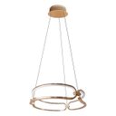 Ver imagem 1 de Pendente Lumina Dourado 45cm 37w 3000k Led - Bb006g - Bella