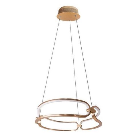 Pendente Lumina Dourado 45cm 37w 3000k Led - Bb006g - Bella