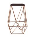 Ver imagem 2 de Kit 02 Banqueta Alta Loli Gourmet Industrial Cozinha Bar Balcão Bistrô Ferro Bronze Suede Marrom