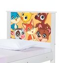 Ver imagem 5 de Cama Bicama Juvenil Solteiro Adesivada Animais Branco Casah