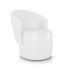Ver imagem 5 de Poltrona Decorativa Orgânica Fixa para Sala Kit 2 Malu Sintético Pu Branco M11 - D’Rossi