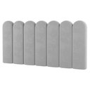 Ver imagem 2 de Painel Cabeceira Cama Box Casal Queen Size Lana 160cm Suede Cinza Claro - Abmaza
