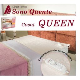 Lençol Térmico Casal / Queen 16 Temperaturas Luxo Certificado INMETRO - Sono Quente - 110 - 1