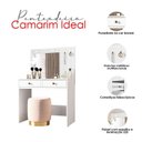 Ver imagem 3 de Penteadeira Camarim Ideal Branco Brilho - Moval