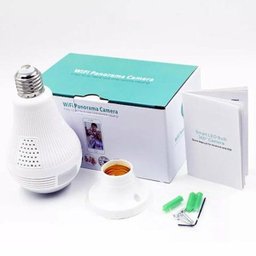 Lâmpada Câmera Ip Espiã Panoramica 360º Wifi B13-L-V2 130W - 2 Lâmpada Câmera Ip Espiã Panoramica 360º Wifi B13-L-V2 130W - 2