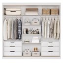 Ver imagem 4 de Guarda Roupa Maite 3 Portas Correr Espelhos MDF