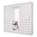 Ver imagem 2 de Guarda Roupa Maite 3 Portas Correr Espelhos MDF