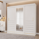 Ver imagem 1 de Guarda Roupa Maite 3 Portas Correr Espelhos MDF