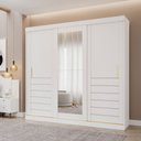 Ver imagem 2 de Guarda Roupa Maite 3 Portas Correr Espelhos Mdf