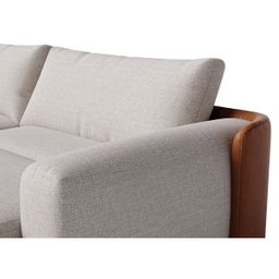 Sofá Ibiza Retrátil com Chaise 3,14m em Linho Brooks Off White - Home Mobily - 3