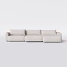 Sofá Ibiza Retrátil com Chaise 3,14m em Linho Brooks Off White - Home Mobily - 1