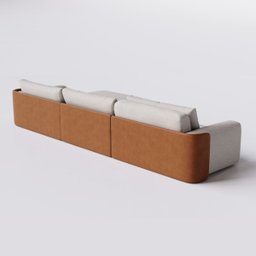 Sofá Ibiza Retrátil com Chaise 3,14m em Linho Brooks Off White - Home Mobily - 6