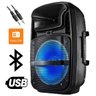 Caixa de Som Multilaser Amplificada Bluetooth USB SD Auxiliar Bivolt 80W Portátil Rádio Fm - 2
