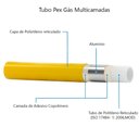 Ver imagem 4 de Kit 3 Metros Tubo Pex 16mm + Cotovelo + Conector Tudogás