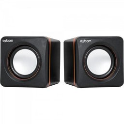 Caixa Multimídia 2.0 5W Rms Cs-39 Preta Exbom - 1