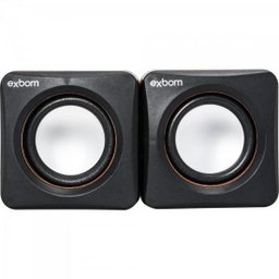 Caixa Multimídia 2.0 5W Rms Cs-39 Preta Exbom - 2