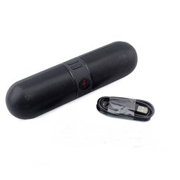 Mini Caixa de Som Bluetooth Pill Portátil Rádio Bt-808 Preto - 2