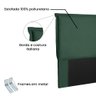 Cabeceira Sicília de King 195 cm Veludo Verde - CasaePoltrona - 6