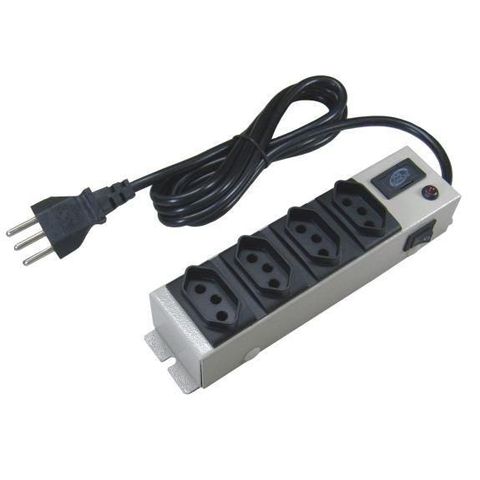 Filtro de Linha Multicraft 4 Tomadas Gabinete de Ferro