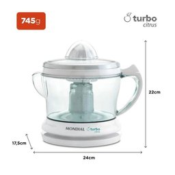 Espremedor de Frutas Mondial Turbo Citrus 25w E-01(127v) - 5
