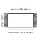 Ver imagem 4 de Kit 2 Mantas Artesanais Rosa e Pistache Faixa para Sofá Cama e Poltronas 1,80x 1,20m Decoração Casa