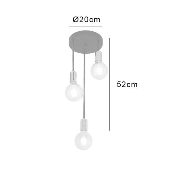 Luminária de Teto para Sala, Lavabo e Quarto Plafon Think Preta com Detalhe Cobre - 4