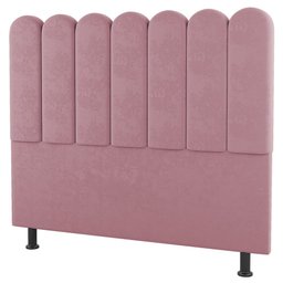 Cabeceira Cama Box Solteiro Lana 100cm Suede Rosê - Desk Design - 1