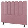 Cabeceira Cama Box Solteiro Lana 100cm Suede Rosê - Desk Design - 1
