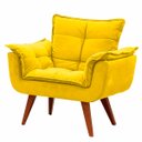 Ver imagem 1 de Poltrona Opala Pé Palito 1 Lugar Amarelo Home Decorações