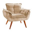 Ver imagem 3 de Poltrona Opala Pé Palito 1 Lugar Nude Home Decorações