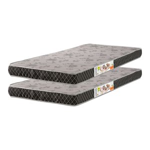 Kit de 2 Colchão de Solteiro Espuma D20 Celiflex 88x188x12