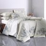 Jogo de Cama Queen Karsten livia - 4 peças 100% Algodão 180 Fios - Percal Soft - 1