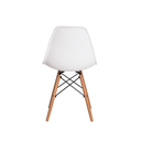 Ver imagem 5 de Kit 4 Cadeiras Charles Eames Eiffel Branca Polipropileno Base Madeira Sala Jantar