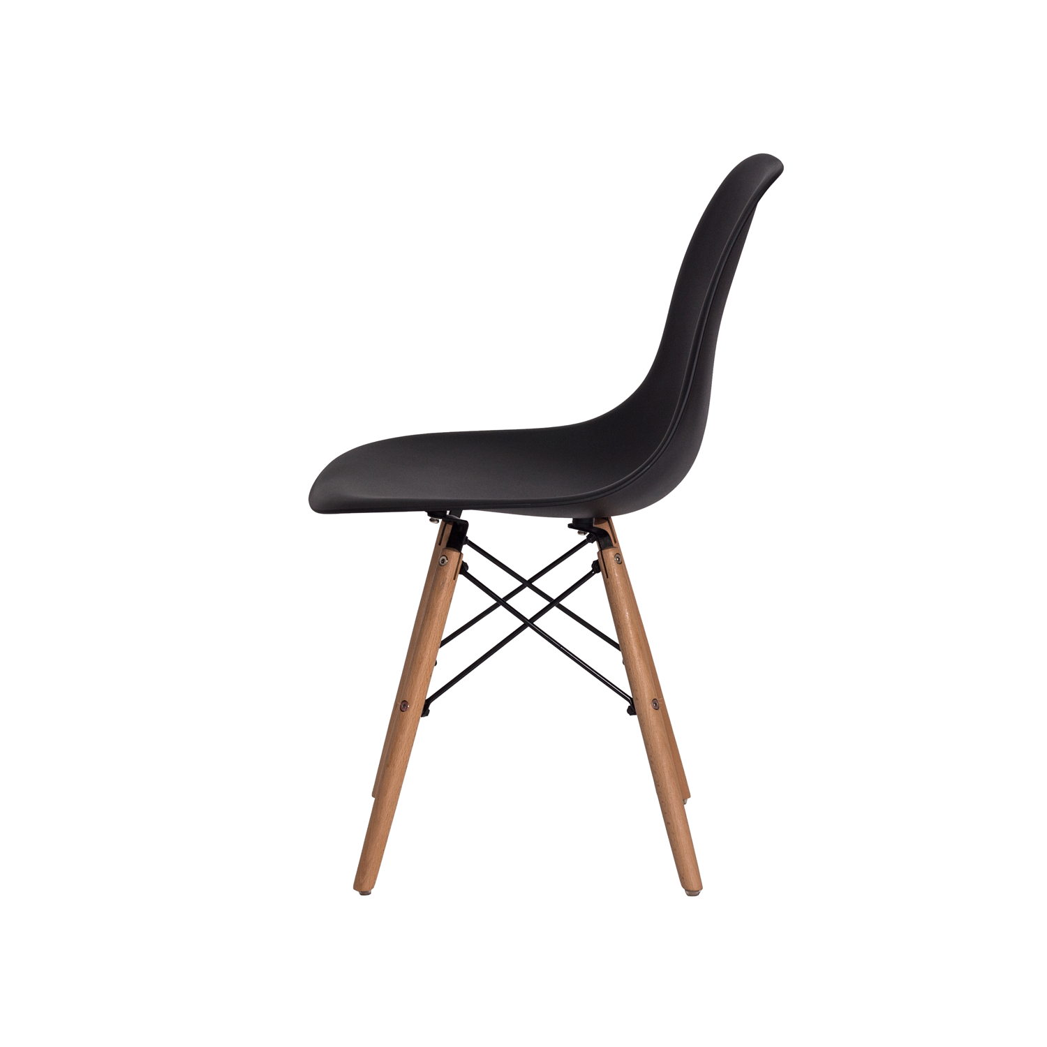 Kit 4 Cadeiras Charles Eames Eiffel - Preta Kza Bela - 4