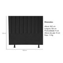 Ver imagem 3 de Cabeceira Estofada Cama Casal Queen Size160 Cm Alice Linho Cor:preto