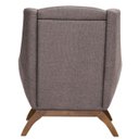 Ver imagem 2 de Poltrona Vittória em Linho Mescla Chumbo e Base de Madeira - Larbelle