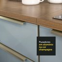 Ver imagem 7 de Balcão 60 cm 3 Gavetas Rustic/Cinza Lux Madesa