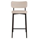 Ver imagem 6 de Banqueta Alta Bar Estofada Kit 6 Ella M25 Linho Areia - Mpozenato