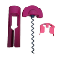 Ver imagem 3 de Tupperware Abridor de Garrafas Saca Rolhas Bordô Abridor de Garrafa Saca Rolhas