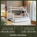 Ver imagem 2 de Treliche Madeira Casal Solteiro com Aux Solteiro Woodstore