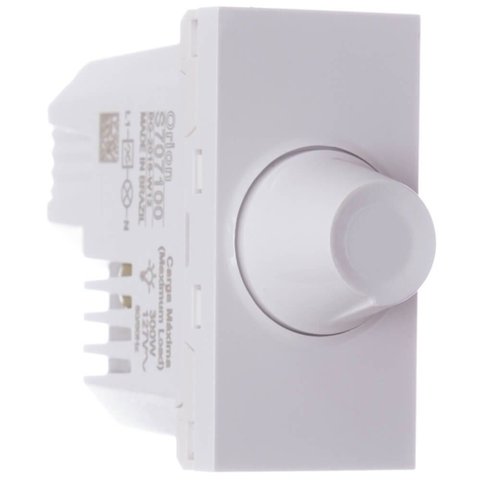 Módulo Dimmer Rotativo 127 Volts/220 Volts Lâmpada Led Braco Orion - S70720129 - Schneider Mod.dimme