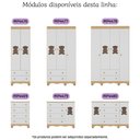 Ver imagem 7 de Quarto de Bebê Completo C/berço Americano 3 em 1 Colchão Ternura Multimóveis Mp4671 Madeirado/