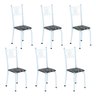 Kit 6 Cadeiras Tubular para Sala de Jantar Sara - 1