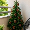 Ver imagem 2 de Pendentes Pinhas Naturais Decoração Enfeite Natal Kit 10PÇS