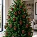 Ver imagem 5 de Pendentes Pinhas Naturais Decoração Enfeite Natal Kit 10PÇS
