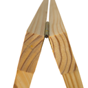 Ver imagem 6 de Kit 2 Cavalete com Prateleira Mesa Escritório Madeira Pinus