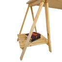 Ver imagem 4 de Kit 2 Cavalete com Prateleira Mesa Escritório Madeira Pinus